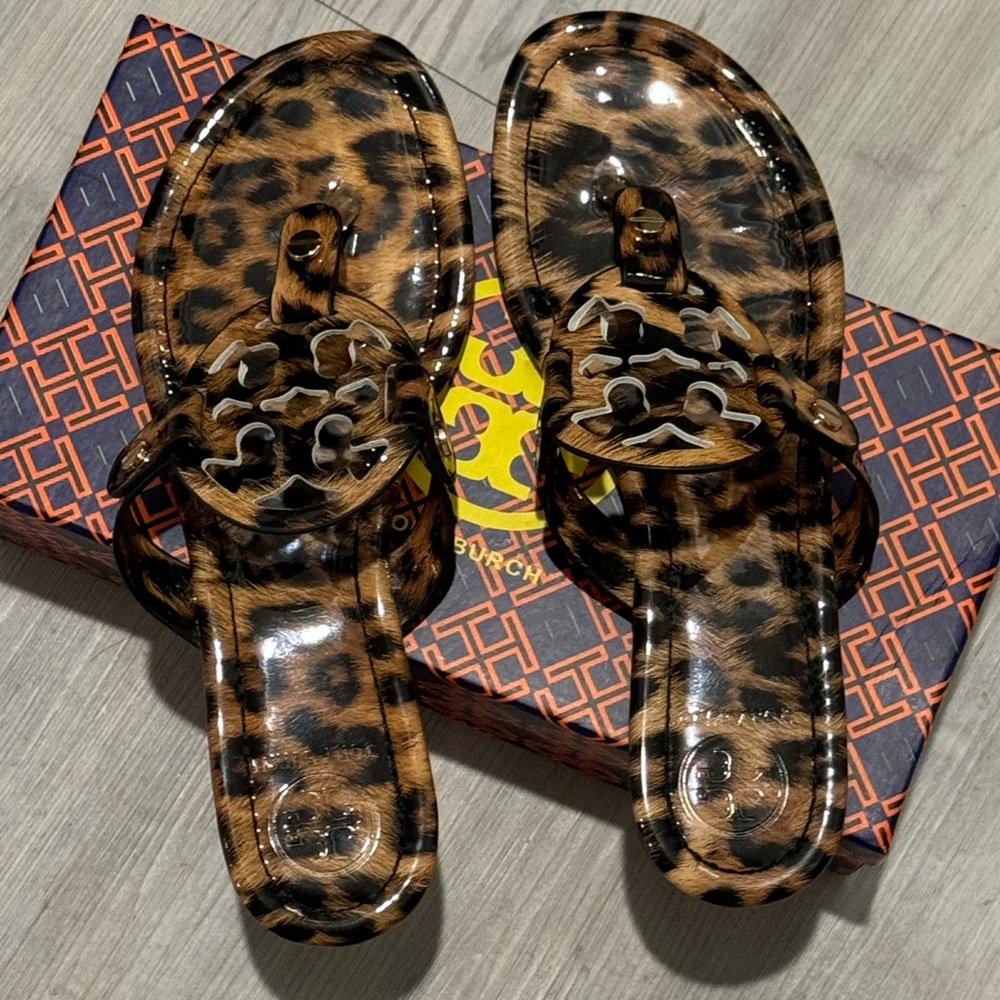 Tory Burch Leopard Print Miller Sandal